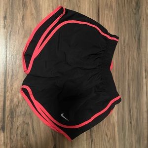 black and pink nike shorts